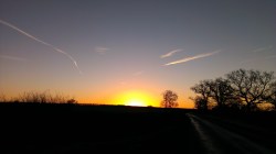 Stunning winters sunrise